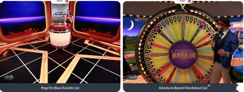 giochi da tavolo e live